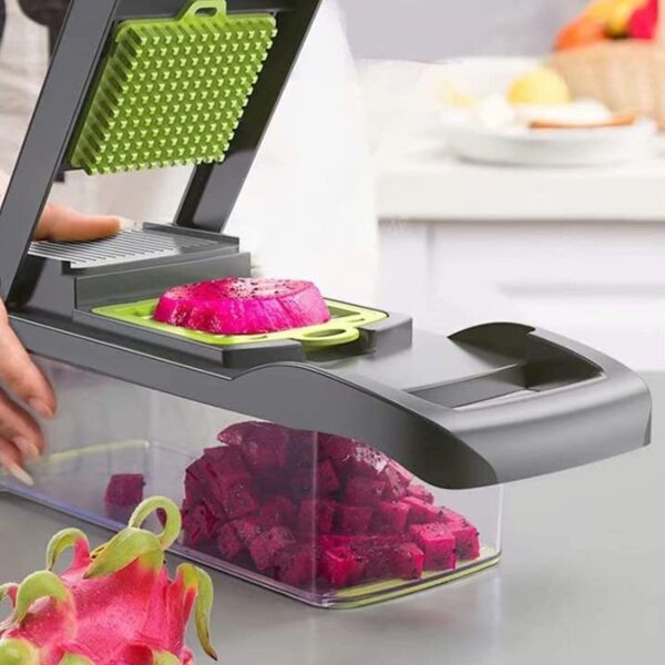 15 In 1 Vegetable Chopper, Salad Fruit Vegetable Food Chopper Slicer Peeler - Image 8