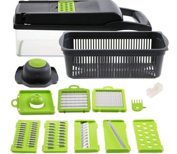 15 In 1 Vegetable Chopper, Salad Fruit Vegetable Food Chopper Slicer Peeler - Image 6