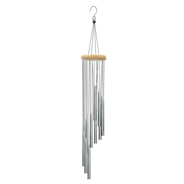 1piece 12 Tubes Aluminum Alloy Wind Chimes with Hook Gold/silver Bells for Outside - Image 9