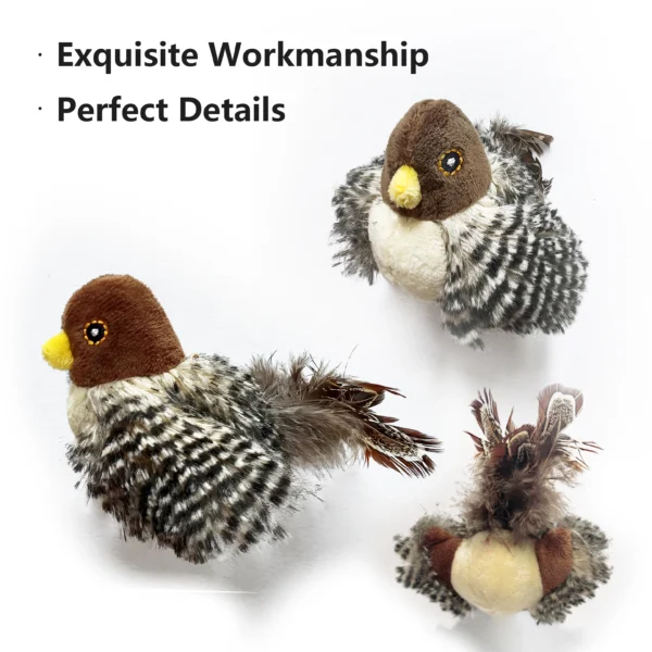 Cat Toy Electric Squeaky Simulation Bird Plush - Image 6