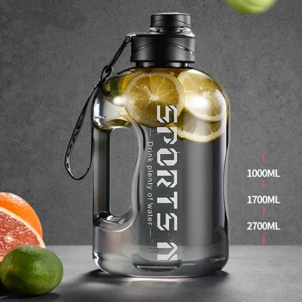 1.7L/2.7L Sports Water Bottle Gym - Image 5