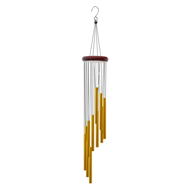 1piece 12 Tubes Aluminum Alloy Wind Chimes with Hook Gold/silver Bells for Outside - Image 7