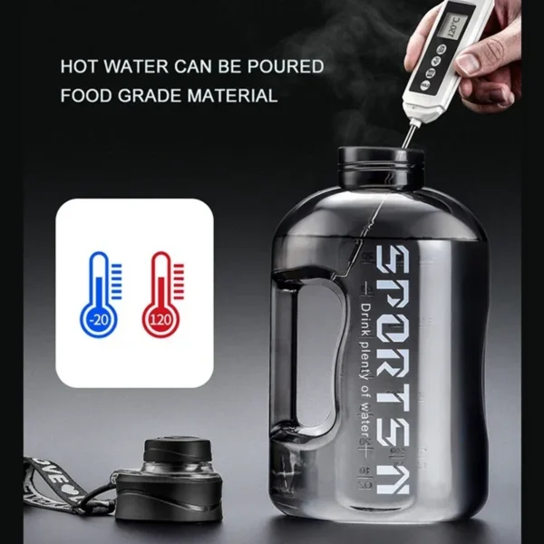 1.7L/2.7L Sports Water Bottle Gym - Image 3