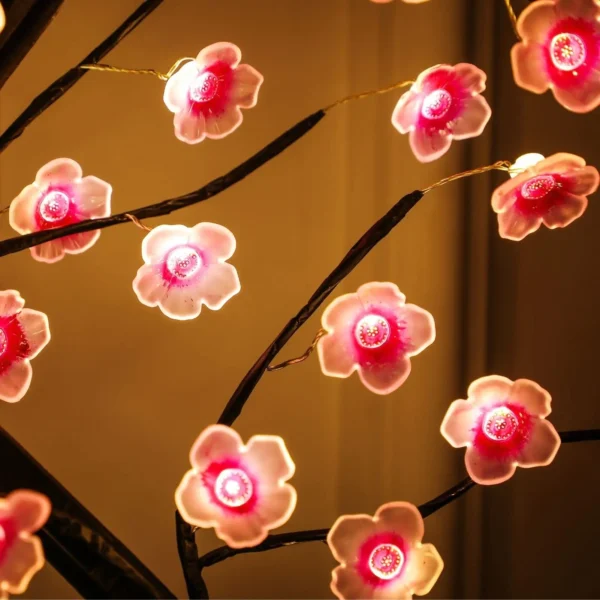 Cherry Blossom Table Tree Night Light USB/Battery - Image 4