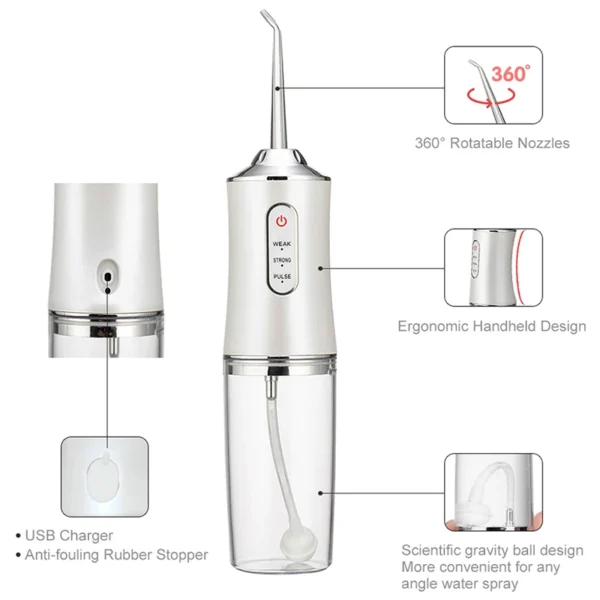 Portable Smart Electric Oral Irrigator Water Flosser - Image 2